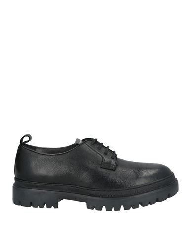 Shop Pollini Man Lace-up Shoes Black Size 9 Calfskin