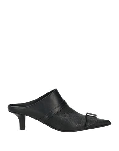 Shop Mm6 Maison Margiela Woman Mules & Clogs Black Size 10 Leather