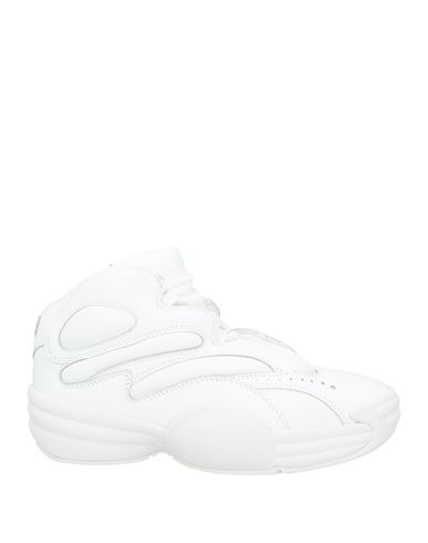 Alexander Wang Woman Sneakers White Size 8 Leather, Textile Fibers
