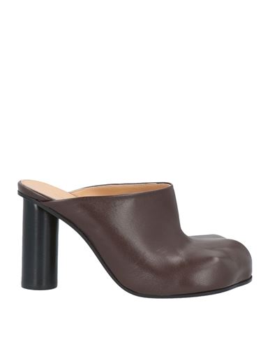 Shop Jw Anderson Woman Mules & Clogs Cocoa Size 7 Leather In Brown