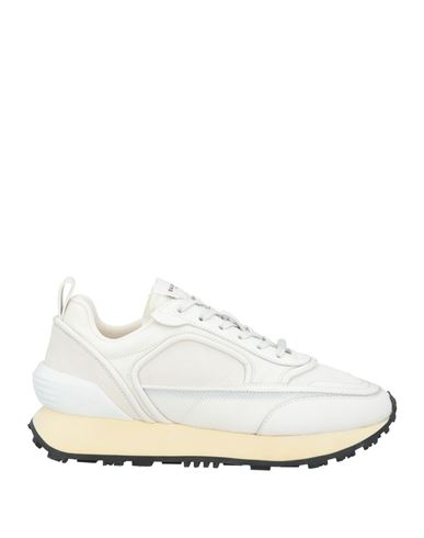 Shop Balmain Woman Sneakers White Size 6 Calfskin, Polyamide, Elastane