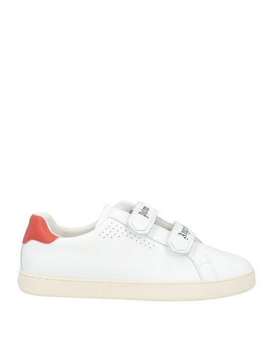 Shop Palm Angels Man Sneakers White Size 9 Leather