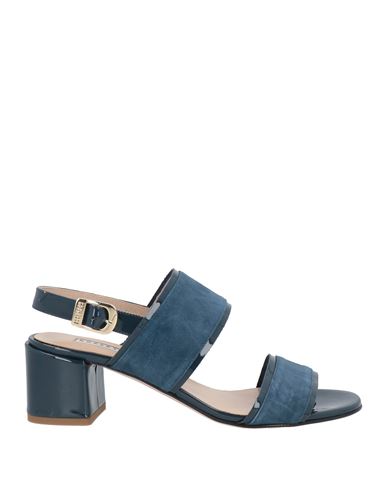 Shop Fratelli Rossetti Woman Sandals Slate Blue Size 8 Leather