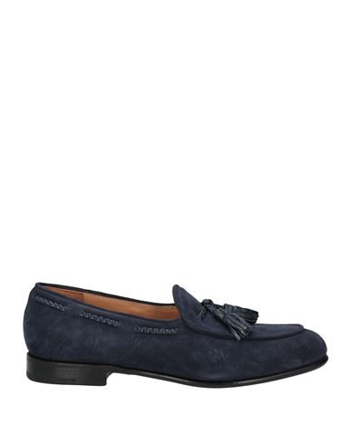Shop Damy Man Loafers Navy Blue Size 7 Leather