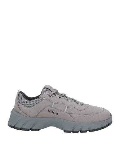 Shop Hugo Man Sneakers Grey Size 9 Textile Fibers