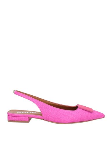 Shop Doop Woman Ballet Flats Fuchsia Size 8 Textile Fibers In Pink