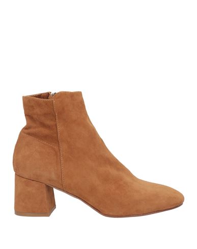 Shop Joy Wendel Woman Ankle Boots Camel Size 8 Leather In Beige