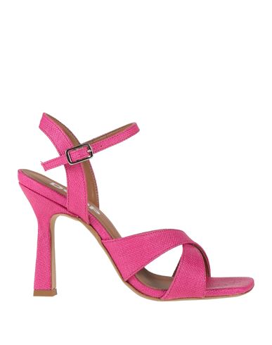 Shop Doop Woman Sandals Fuchsia Size 8 Textile Fibers In Pink