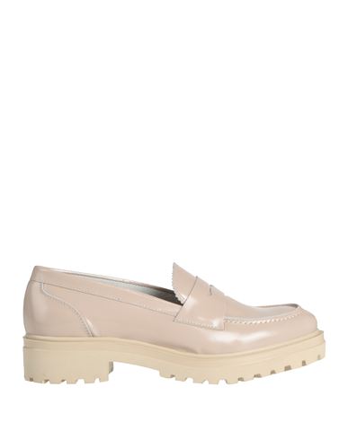 Shop Vsl Woman Loafers Light Brown Size 11 Leather In Beige