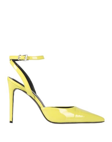 Ncub Woman Pumps Yellow Size 7 Textile Fibers In Yellow