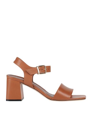 Evaluna Woman Sandals Brown Size 10 Leather