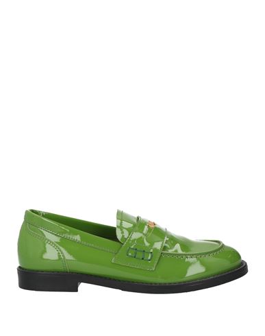 Shop Ovye' By Cristina Lucchi Woman Loafers Green Size 6 Leather