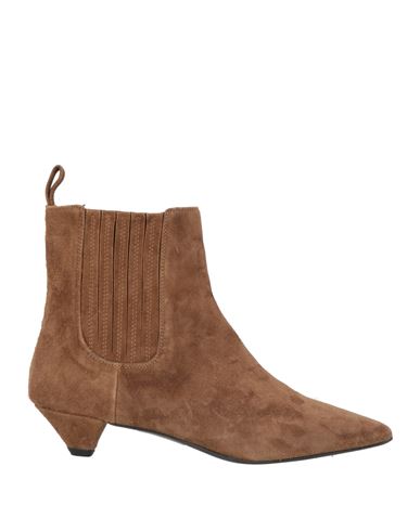 Marc Ellis Woman Ankle Boots Brown Size 6 Leather In Brown