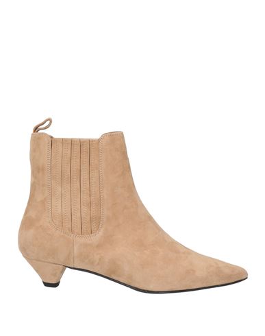 Shop Marc Ellis Woman Ankle Boots Camel Size 8 Leather In Beige