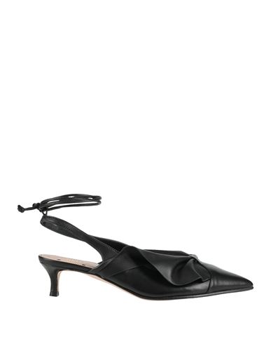 Redv Red(v) Woman Pumps Black Size 10 Leather In Black