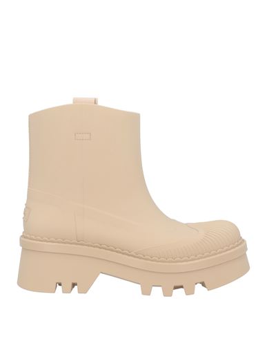 Shop Chloé Woman Ankle Boots Sand Size 7 Rubber In Beige