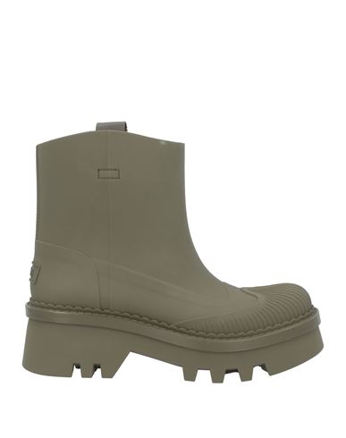 Shop Chloé Woman Ankle Boots Military Green Size 8 Rubber