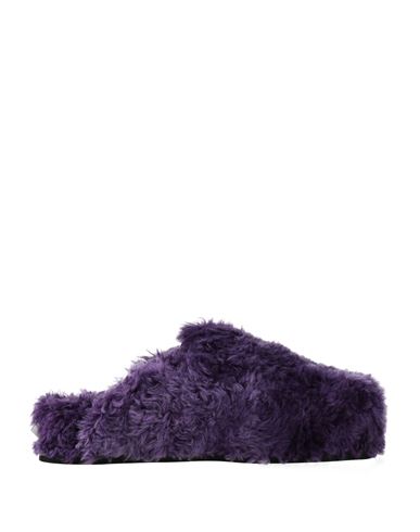 Valentino Garavani Man Mules & Clogs Purple Size 11 Textile Fibers In Purple