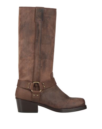 Shop Ame Âme Woman Boot Cocoa Size 7 Calfskin In Brown