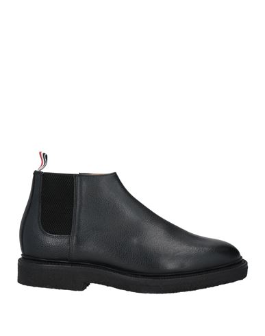 Shop Thom Browne Man Ankle Boots Black Size 9 Leather