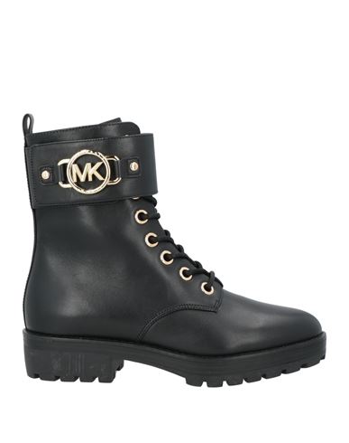 Shop Michael Michael Kors Woman Ankle Boots Black Size 7.5 Leather