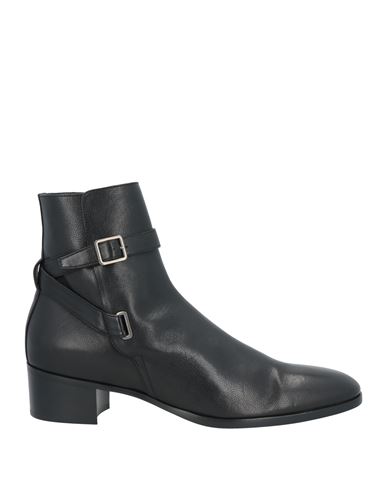 Shop Saint Laurent Man Ankle Boots Black Size 9 Calfskin