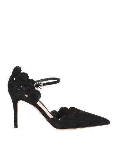 Gianvito Rossi Ariana D'orsay 85mm Suede Pumps In Black