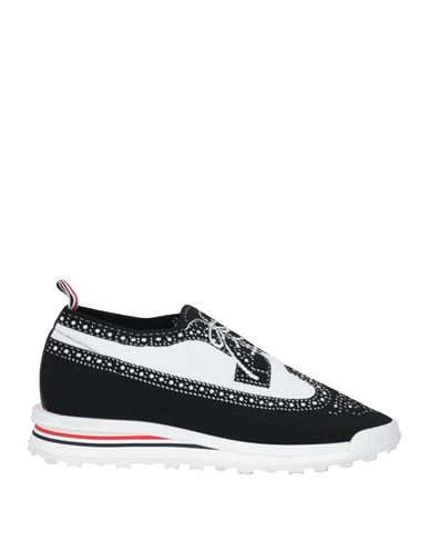 Shop Thom Browne Man Sneakers Black Size 9 Textile Fibers