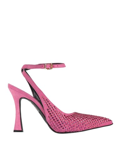Shop Pinko Woman Pumps Fuchsia Size 7 Leather