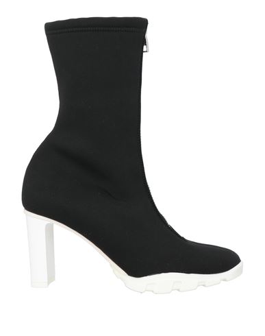 Stuart Weitzman Woman Ankle Boots Black Size 6.5 Textile Fibers In Black