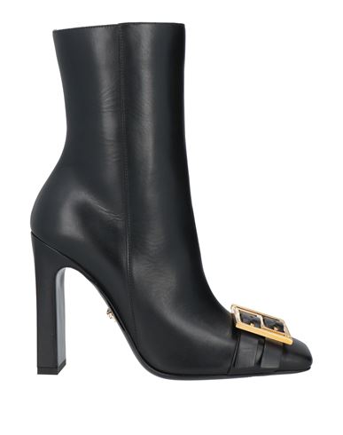 Versace Woman Ankle Boots Black Size 8 Leather