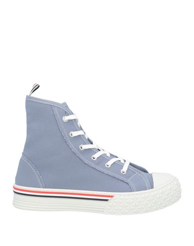 Shop Thom Browne Man Sneakers Light Blue Size 8.5 Textile Fibers