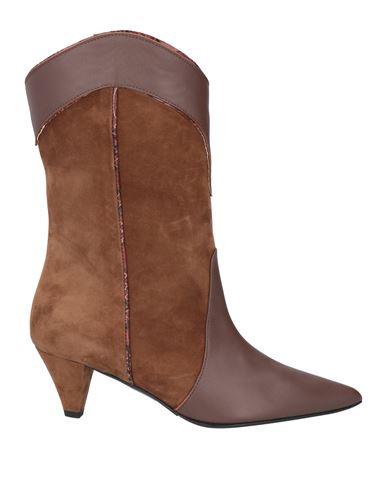 Shop Marc Ellis Woman Ankle Boots Brown Size 8 Calfskin, Leather
