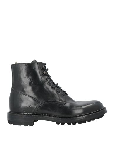 Shop Officine Creative Italia Man Ankle Boots Black Size 8 Leather