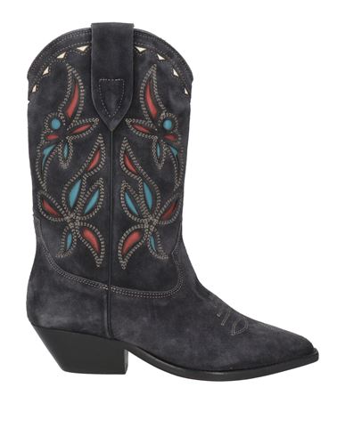 Shop Isabel Marant Woman Ankle Boots Lead Size 5 Calfskin In Grey