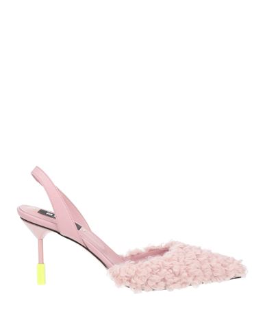 Msgm Woman Pumps Pink Size 7 Textile Fibers, Leather In Pink