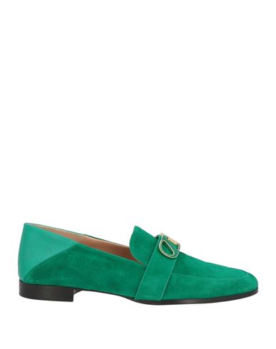 Shop Skorpios Man Loafers Green Size 8 Leather