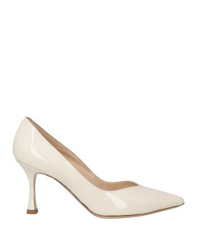 Shop Ninalilou Woman Pumps Ivory Size 8 Leather In White