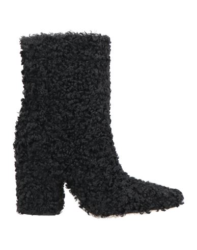 Msgm Woman Ankle Boots Black Size 8 Textile Fibers