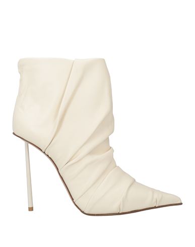 Shop Le Silla Woman Ankle Boots White Size 9 Leather