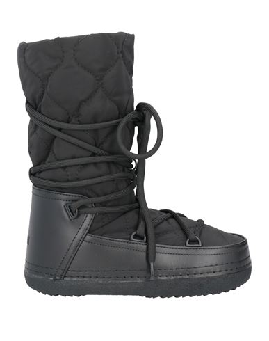 Inuikii Woman Boot Black Size 8 Leather, Textile Fibers