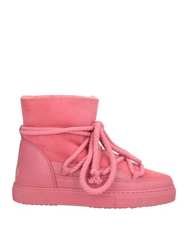 Inuikii Woman Ankle Boots Coral Size 8 Leather In Pink