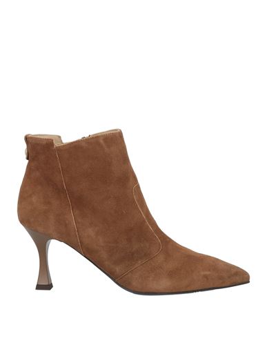 Shop Nero Giardini Woman Ankle Boots Camel Size 10 Leather In Beige