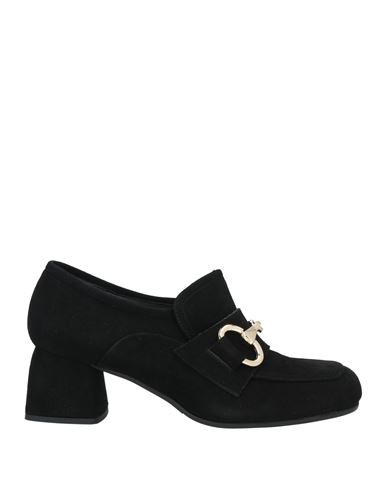 Shop Bruglia Woman Loafers Black Size 7.5 Leather