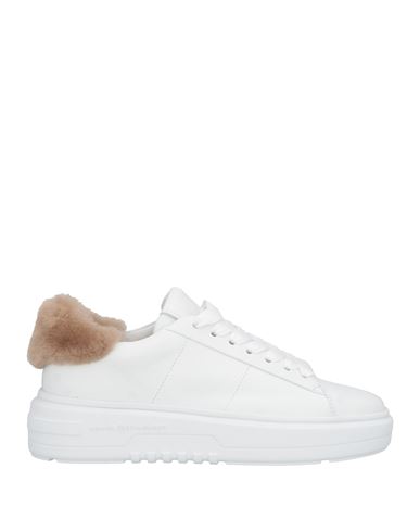 Shop Kennel & Schmenger Woman Sneakers White Size 8 Leather, Shearling