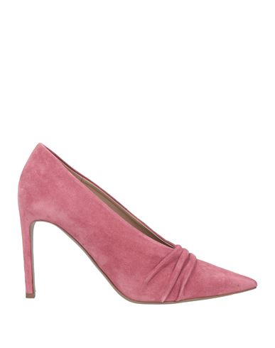 Shop Del Carlo Woman Pumps Pastel Pink Size 8 Leather