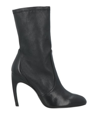 Stuart Weitzman Woman Ankle Boots Black Size 7.5 Leather In Black