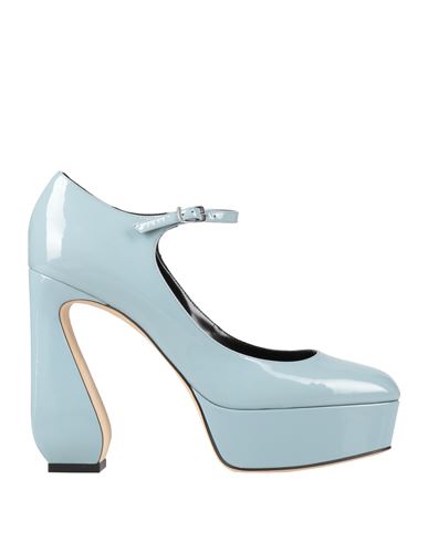 Si Rossi By Sergio Rossi Woman Pumps Light Blue Size 11 Leather In Blue