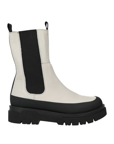 CARMENS CARMENS WOMAN ANKLE BOOTS OFF WHITE SIZE 6 LEATHER 