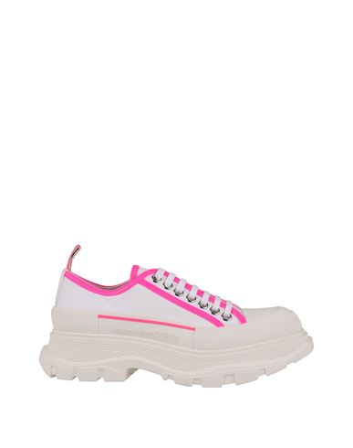Alexander Mcqueen Woman Sneakers Fuchsia Size 10 Cotton In Pink